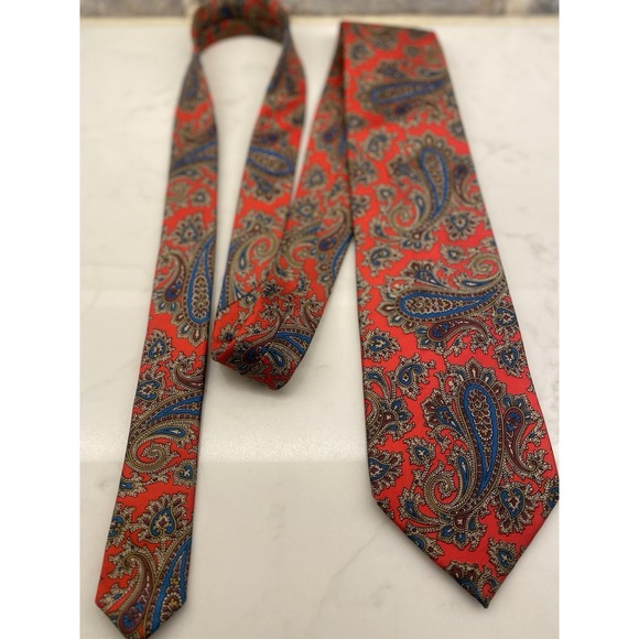 Hand Sewn for Dillard's By Stonehedge Men's Necktie 100% Silk - Picture 2 of 4